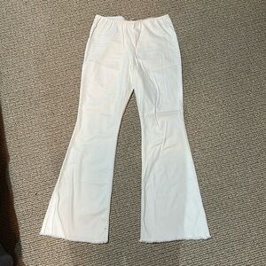 Cream ish white colored flare jeans
